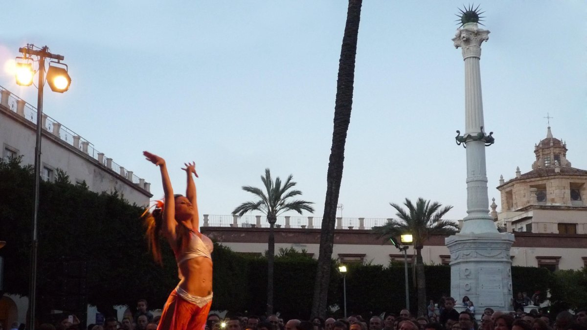 Propuesta de ocio en la Plaza Vieja durante la última edición de la Noche en Blanco.