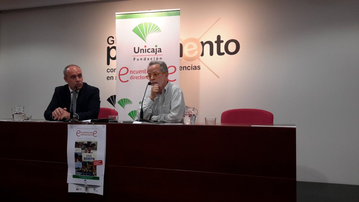 Fernando Colomo, ayer en los Encuentros con Directores de Unicaja.