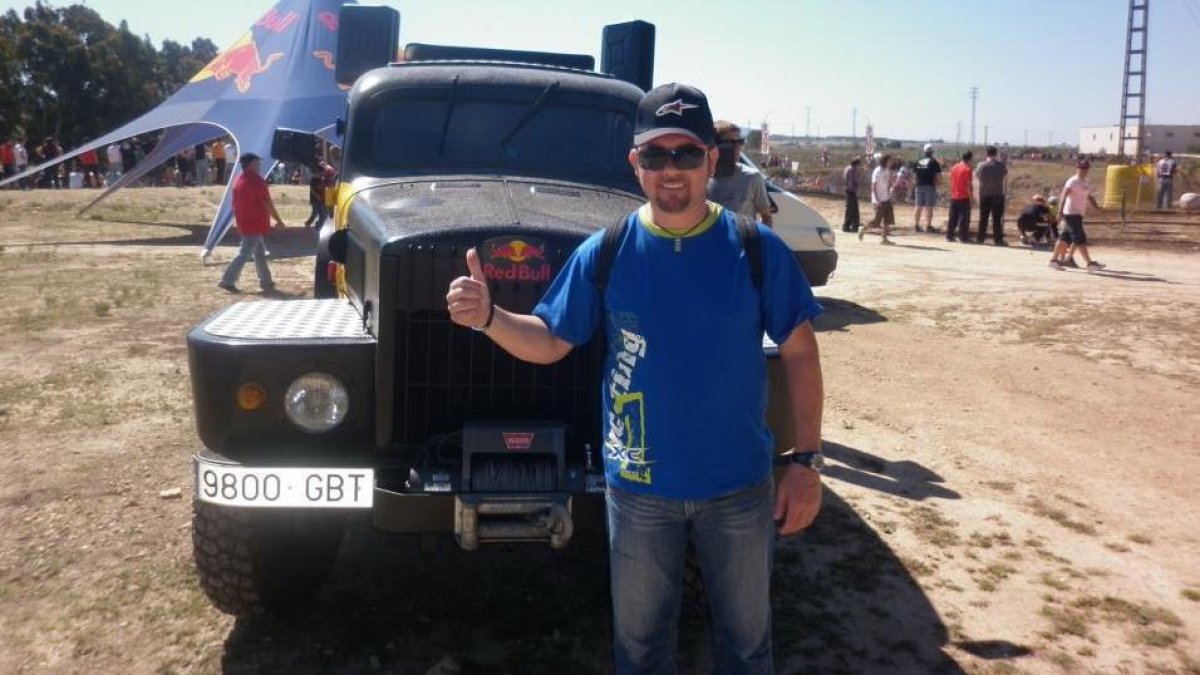 Cholo en una de sus visitas a las grandes pruebas nacionales.