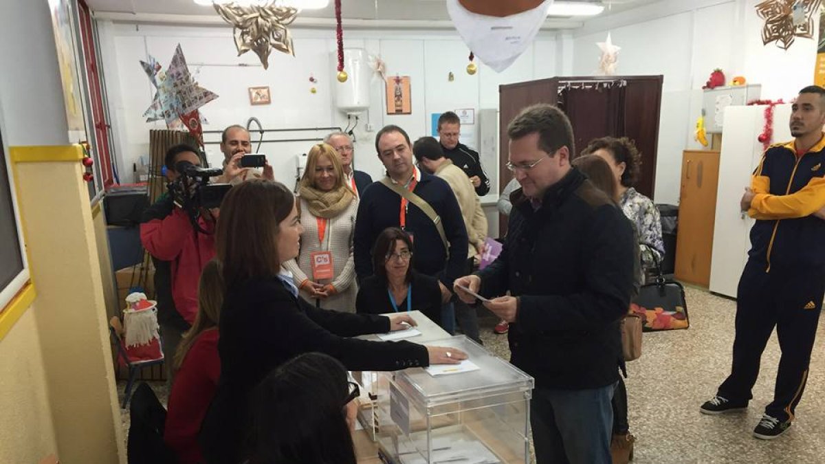 Diego Clemente en las elecciones del pasado mes de diciembre.