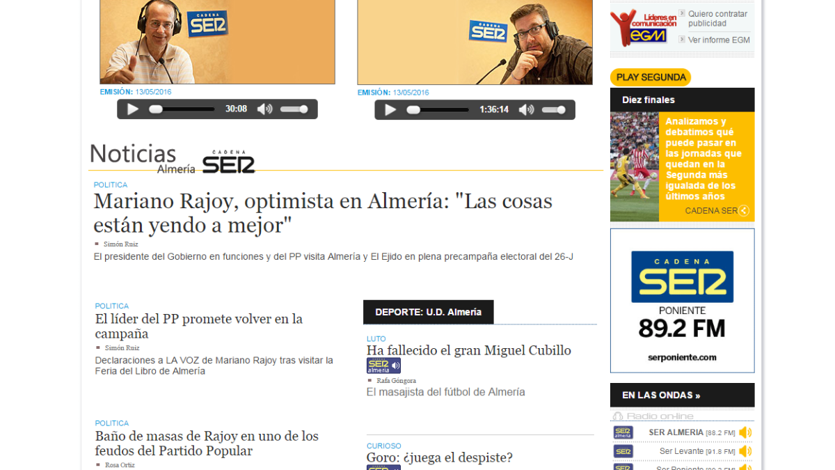 Para escuchar el Carrusel solo tienes que pinchar en el balón.