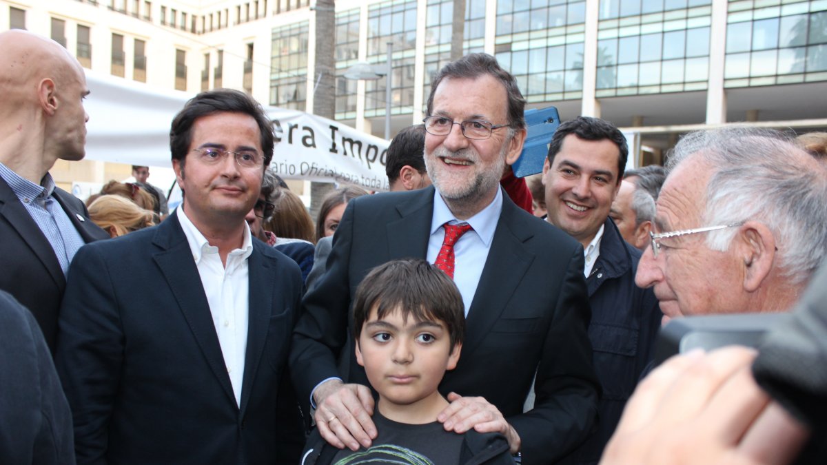 Rajoy, en su visita ayer a El Ejido.