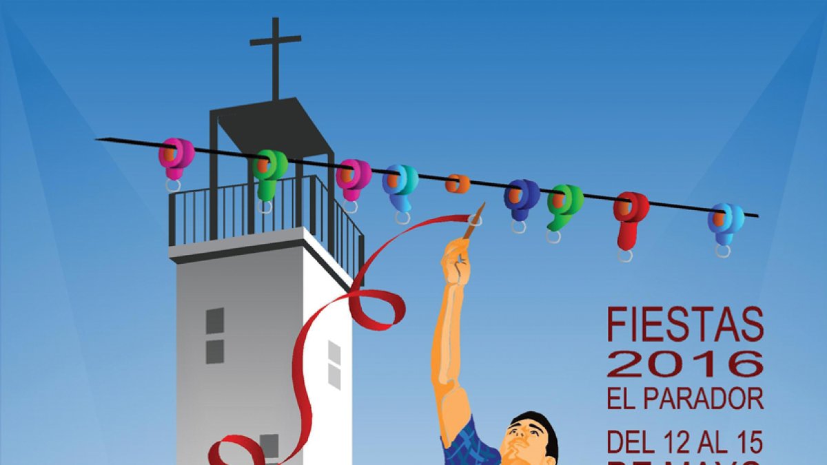 Cartel anunciador de las fiestas de El Parador.