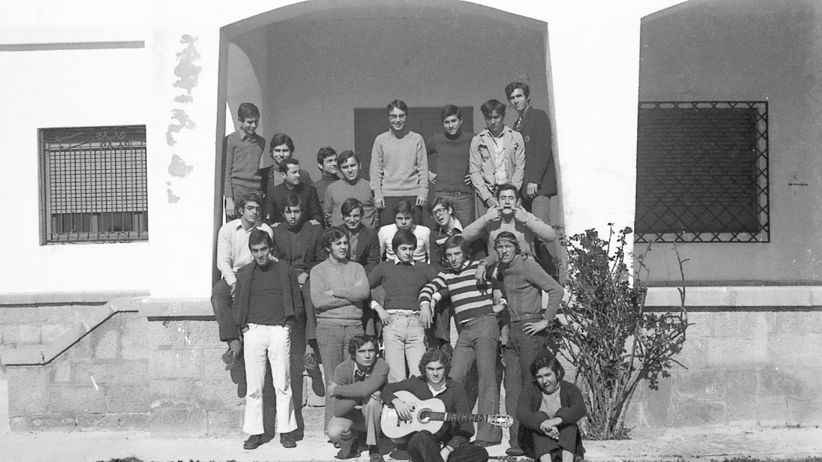 Jóvenes de 1972 en la Casa de Espiritualidad de Aguadulce.