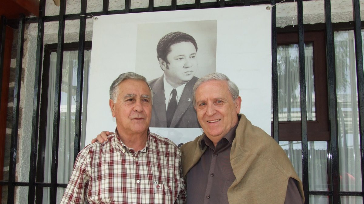 Joaqui con uno de sus compañeros del alma, Paco Martínez.