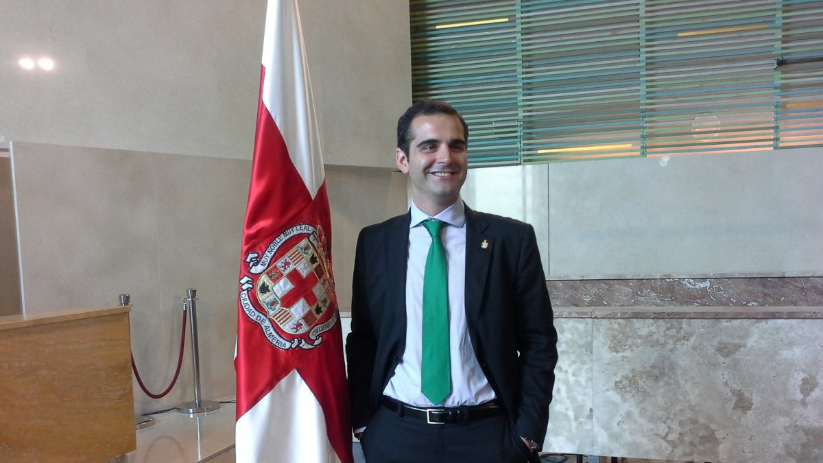 El alcalde, al final del acto.