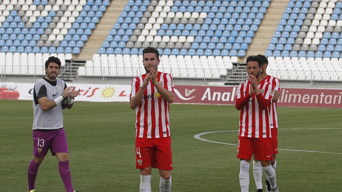 Adri Castellano celebrando el triunfo ante el Cádiz.