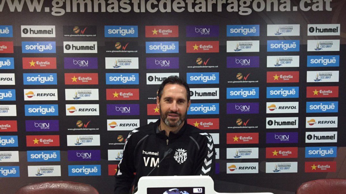 Vicente Moreno en rueda de prensa.