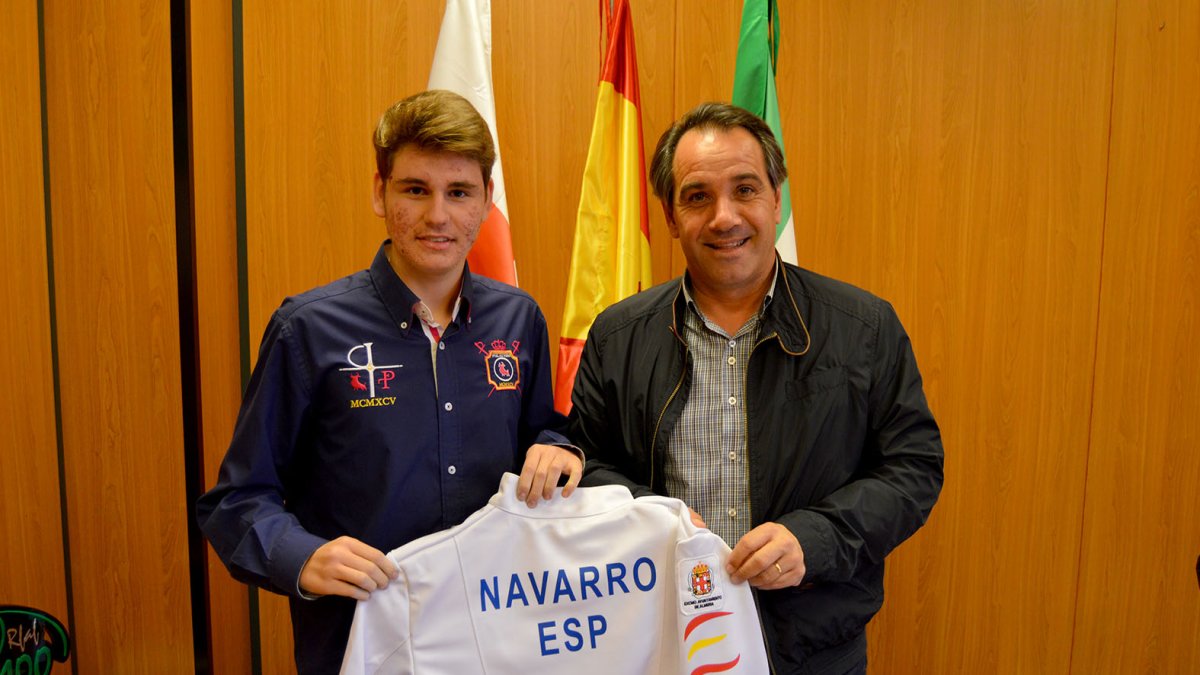 Javier Navarro y el concejal Juanjo Segura.