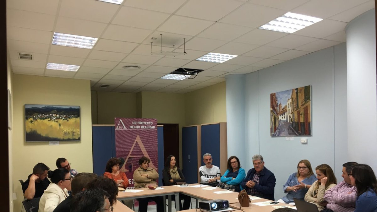 Reunión en la sede de AEPA la pasada semana.