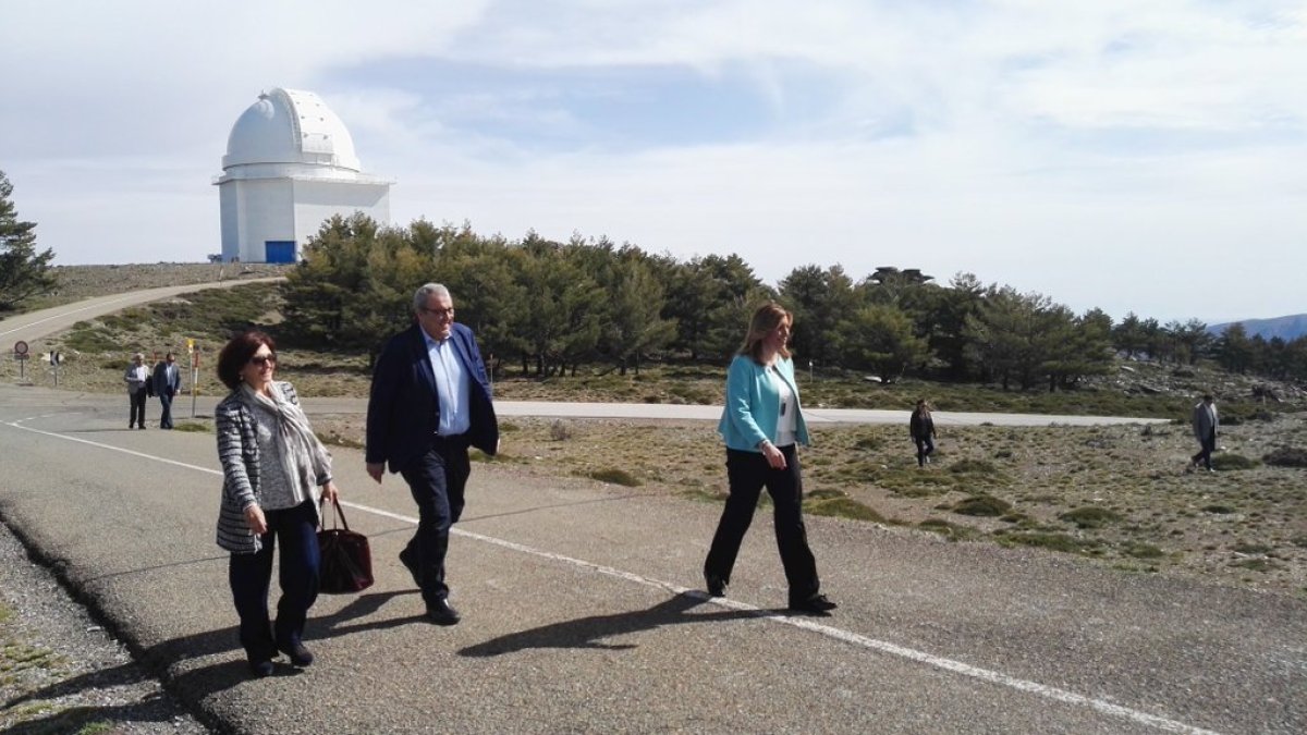 Susana Díaz ha visitado hoy Calar Alto.