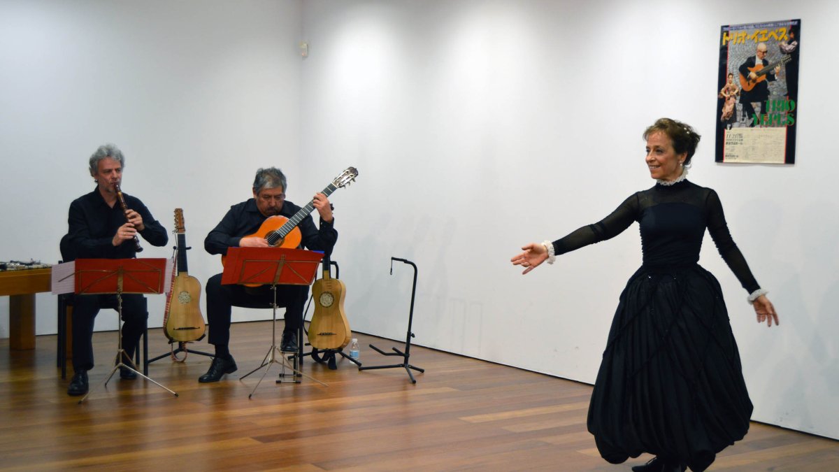 Actuación del Trío Yepes en el Museo de la Guitarra.
