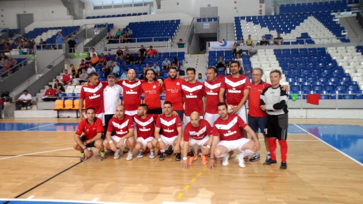 Los jugadores del Puerto de Almería.