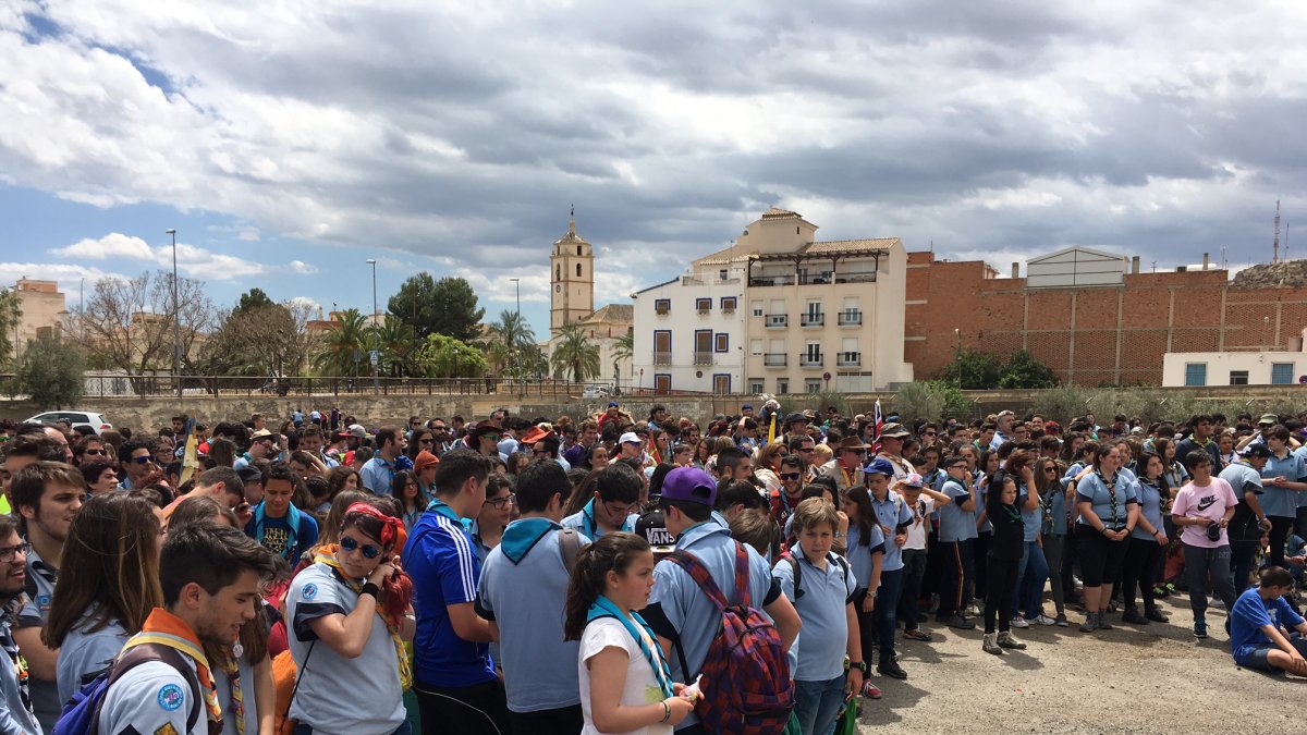 Cientos  de scouts andaluces se han desplazado a Albox.