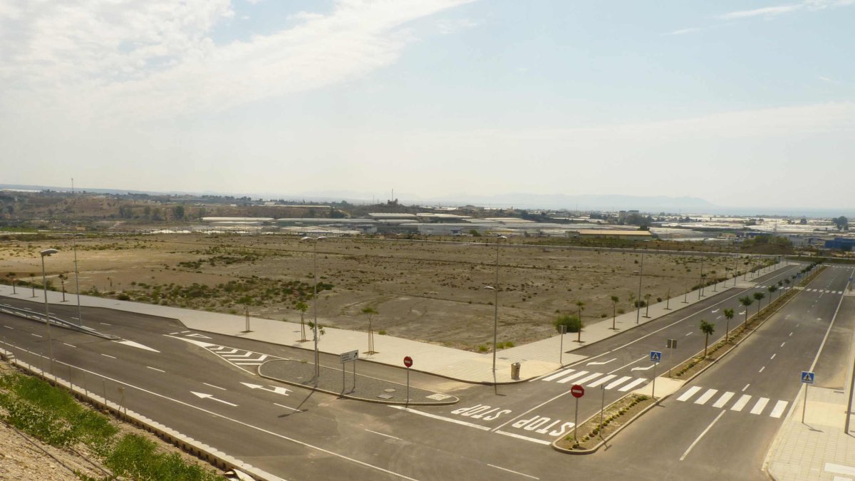 Vista panorámica de la parcelación del área .