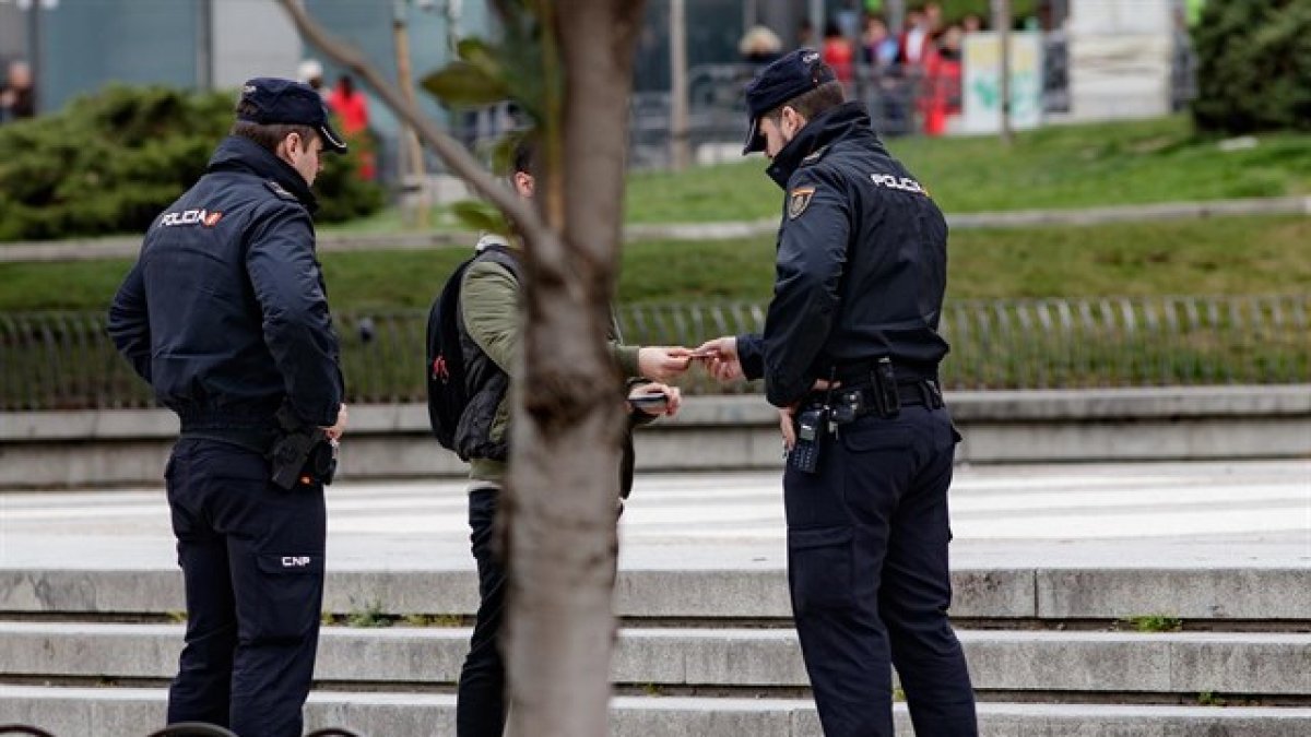 Imagen de archivo de una actuación de la Policía Nacional.