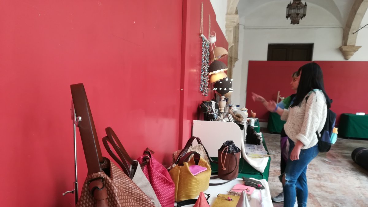 Pequeña muestra de la exposición realizada en la Escuela de Arte.