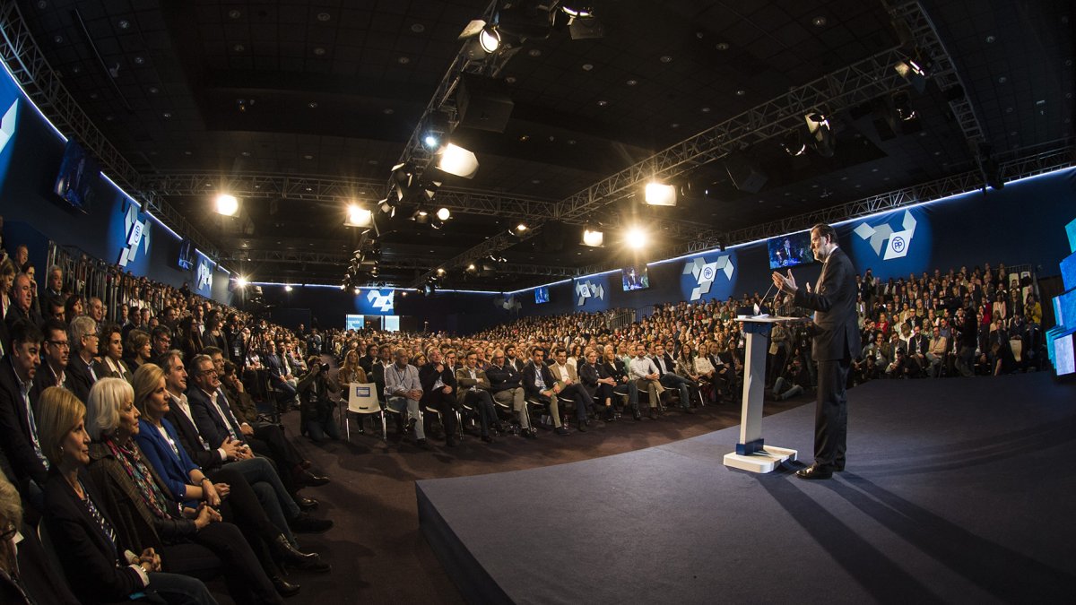 Momento de la intervención de Mariano Rajoy.