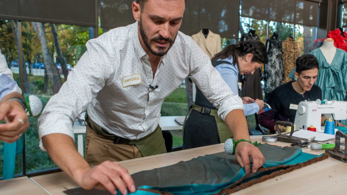Antonio, durante una de las pruebas del programa.