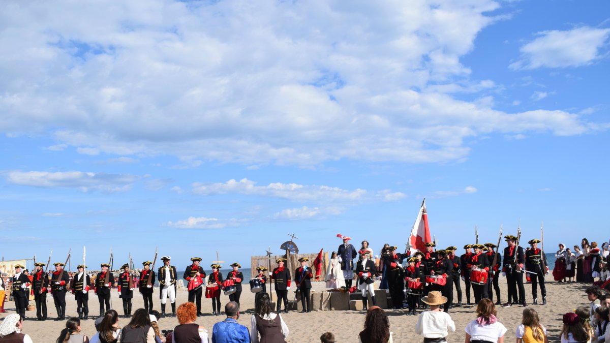 La recreación acabó con final feliz tras la liberación de la marquesa de los piratas.