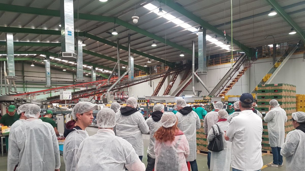 Visita de estudiantes alemanes a las instalaciones de Nature Choice.