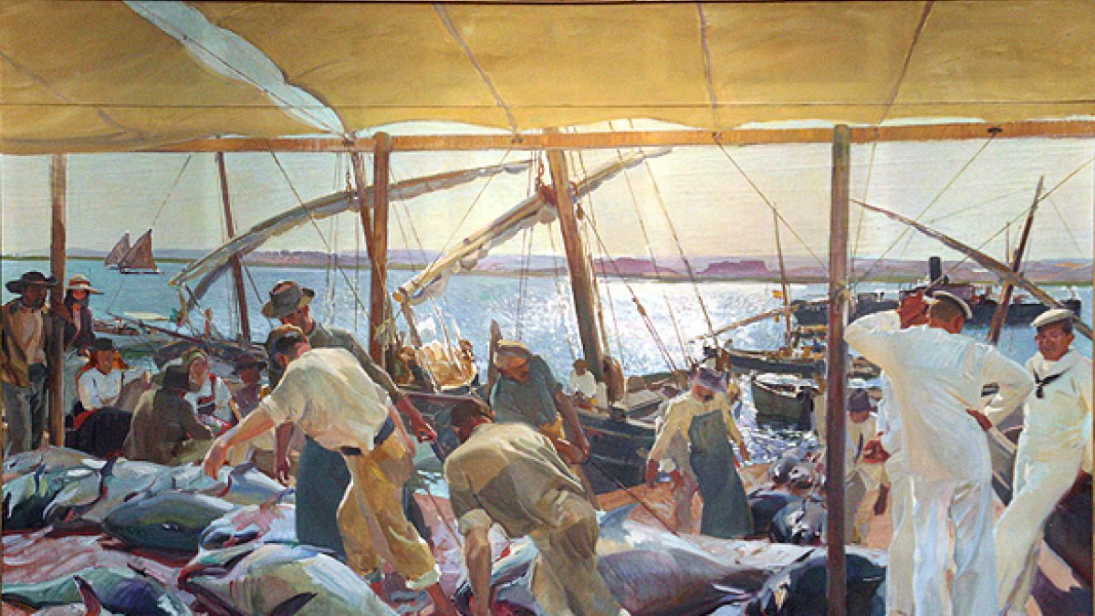 La pesca del ayún en Ayamonte, de Sorolla.