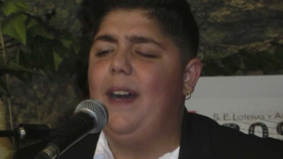 El joven artista flamenco Fermín.