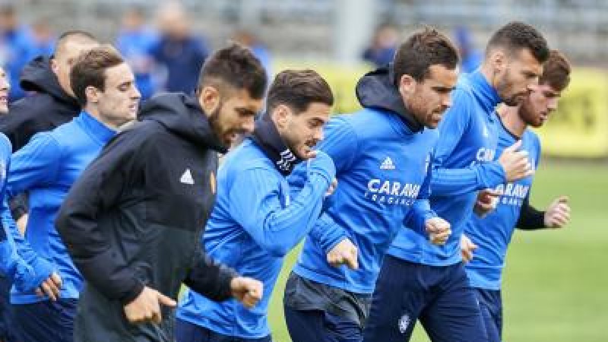 Entrenamiento del Zaragoza.