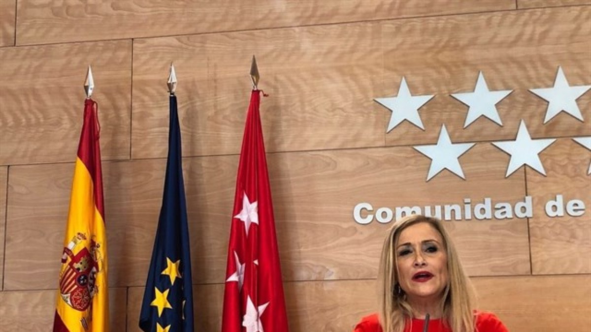 Cristina Cifuentes, presidenta de la Comunidad de Madrid.