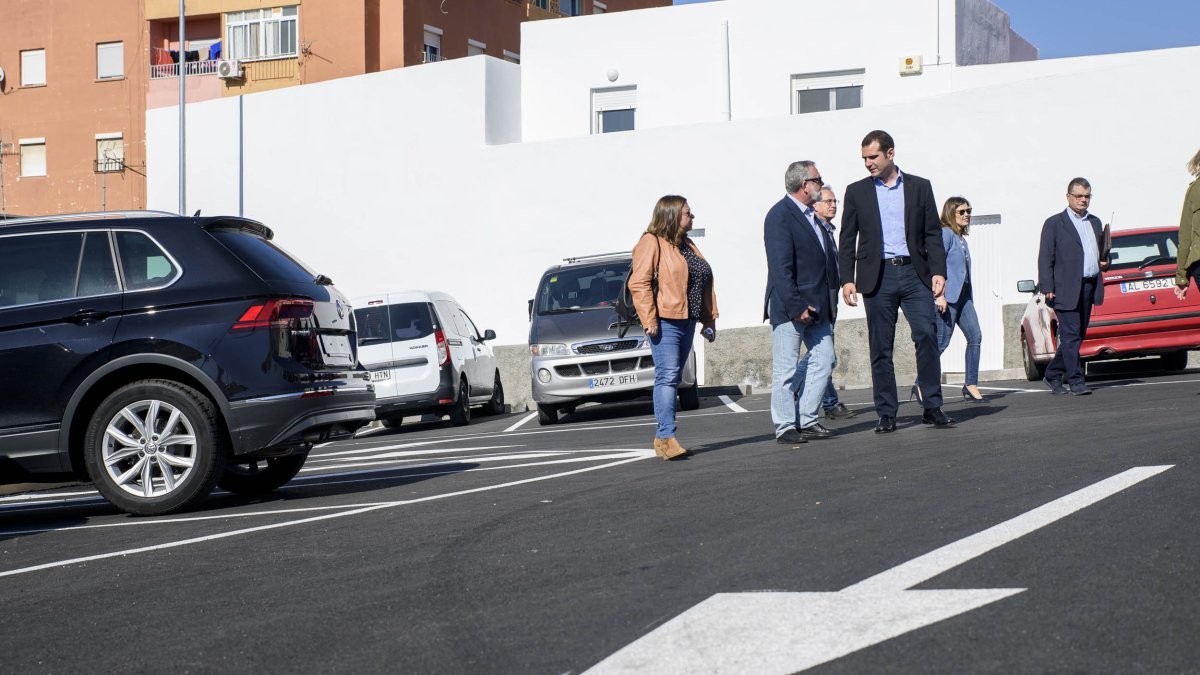 Visita al aparcamiento realizada esta mañana