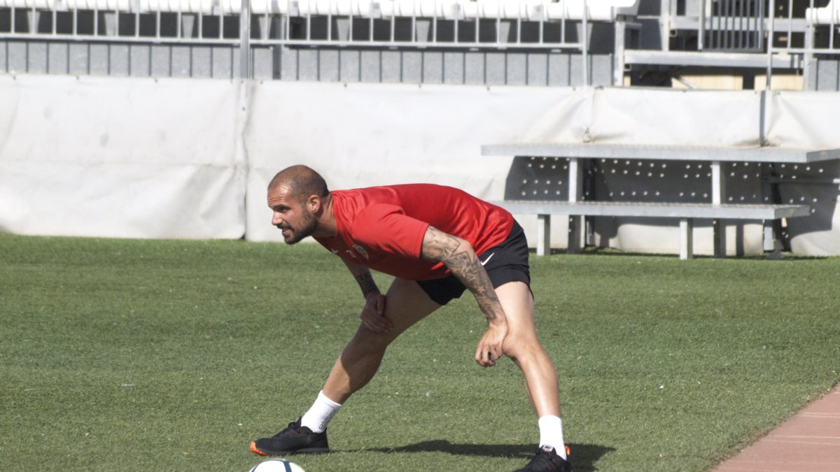 Nano en la sesión de este jueves.