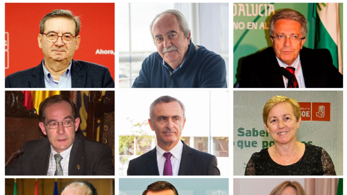 Las caras del PSOE almeriense.