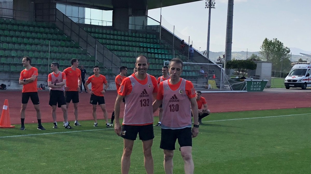 Fernández Borbalán con Álvarez Izquierdo.