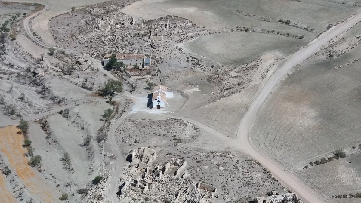 Vista de Derde tomada desde un helicóptero.