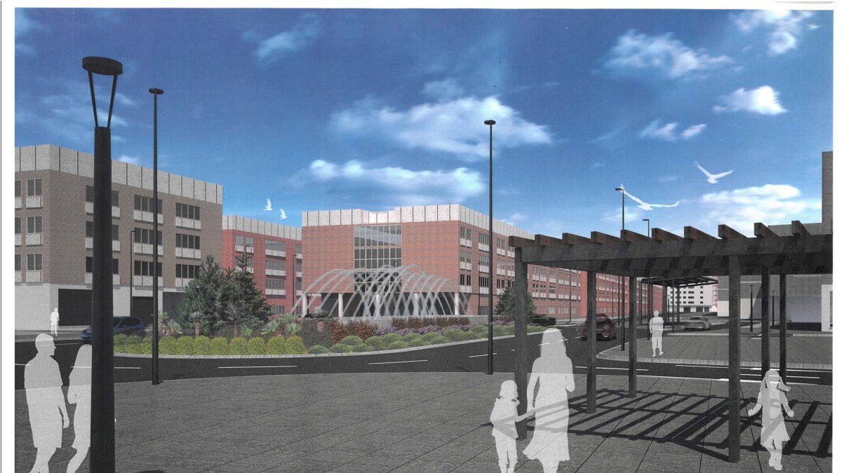 Así quedaría la nueva calle Santiago.