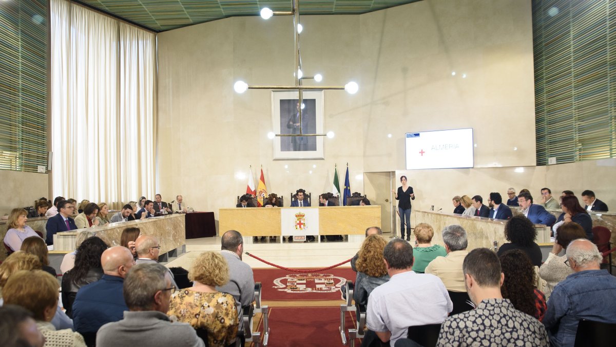 Vista general del salón de plenos.