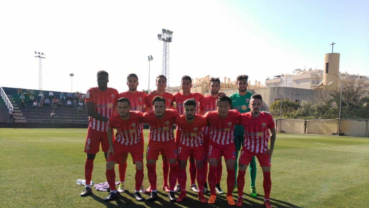 El once del Almería B.