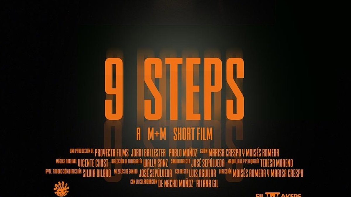 Cartel del corto \'9 pasos\'.