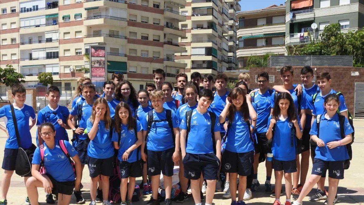 La expedición ejidense en Motril.