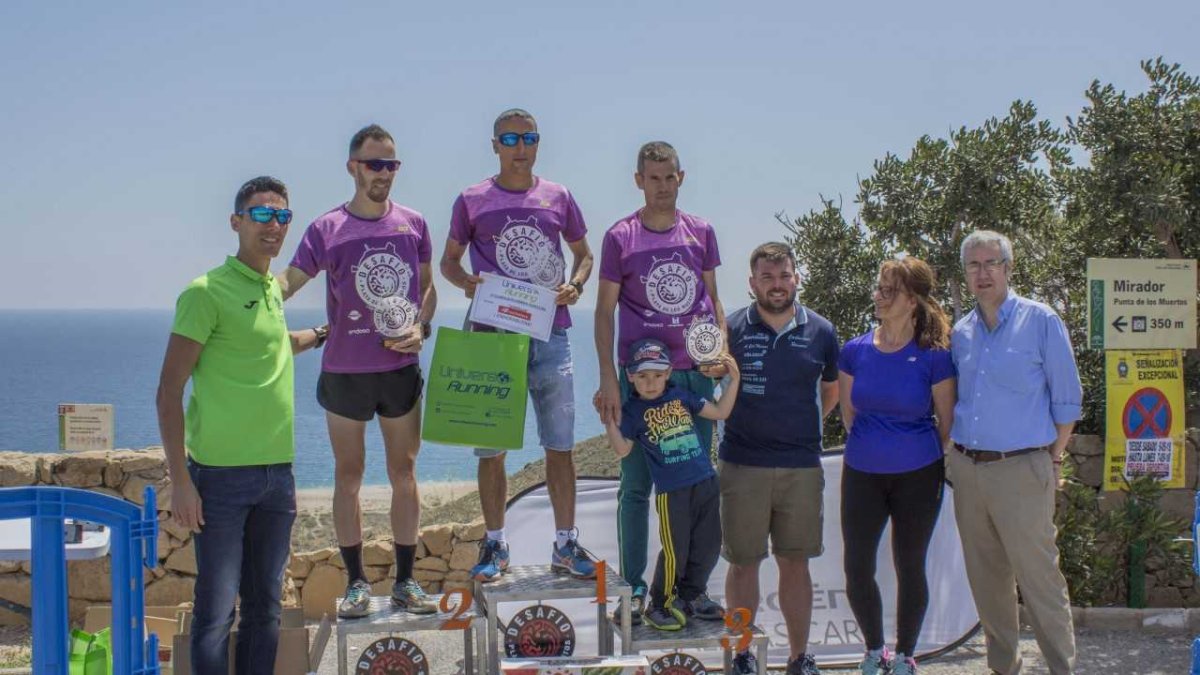 El podio final tras el gran desafío.