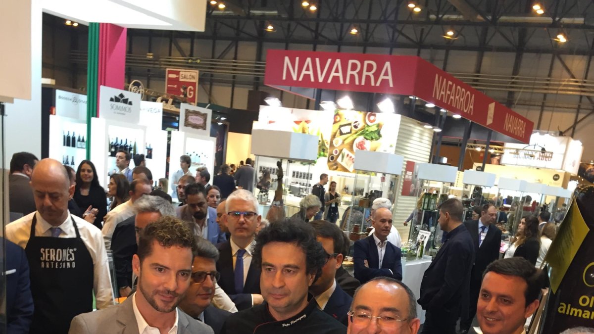 El gerente de OleoAlmanzora, José Sánchez, en la feria de Madrid