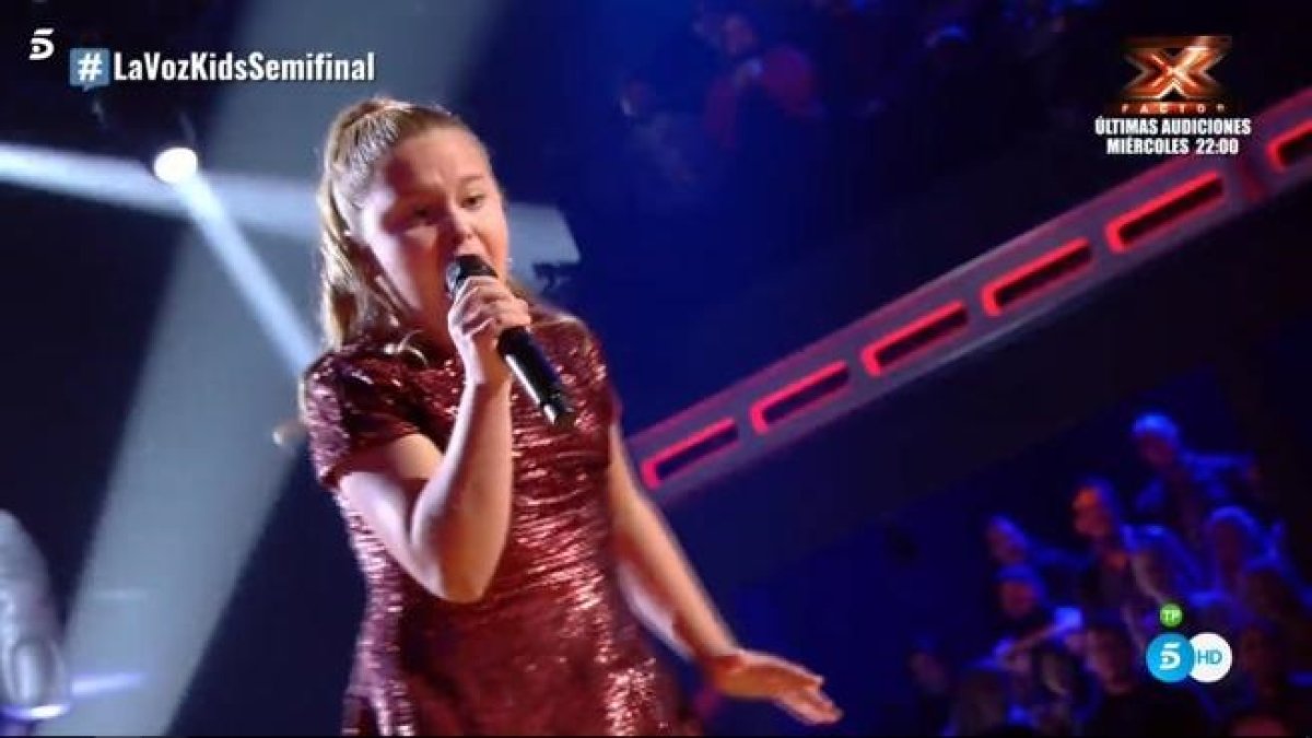 Yastina, durante su interpretación anoche de Proud Mary.