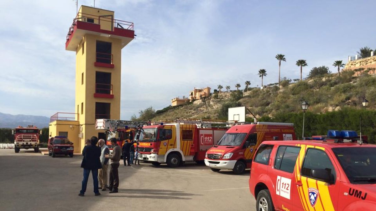 Parque de bomberos de Turre, donde se encuentra el centro de operaciones de Bomberos del Levante.