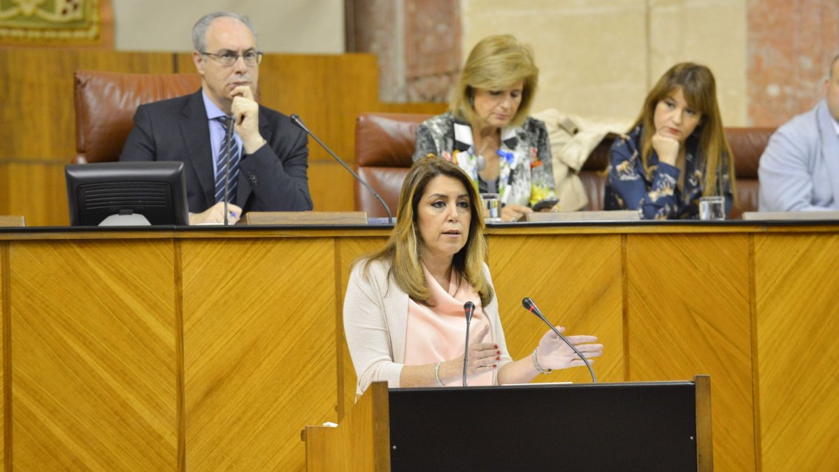 Susana Díaz, esta tarde.