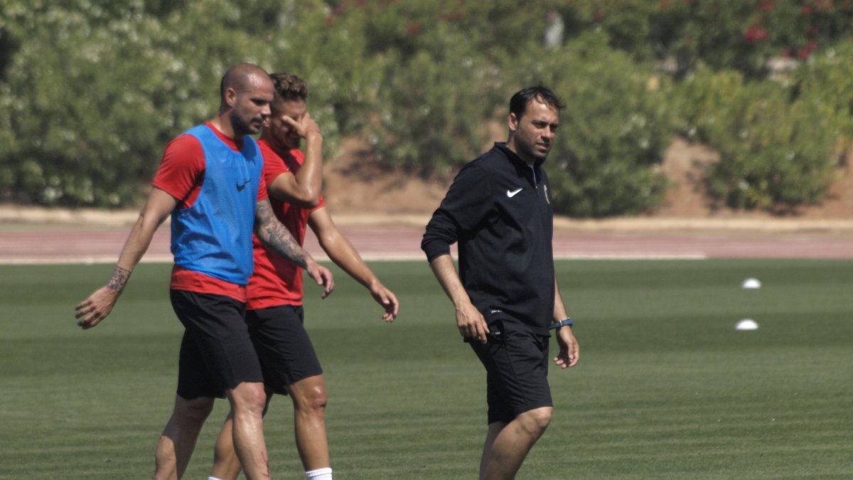 Fran Fernández con Nano y Navas.