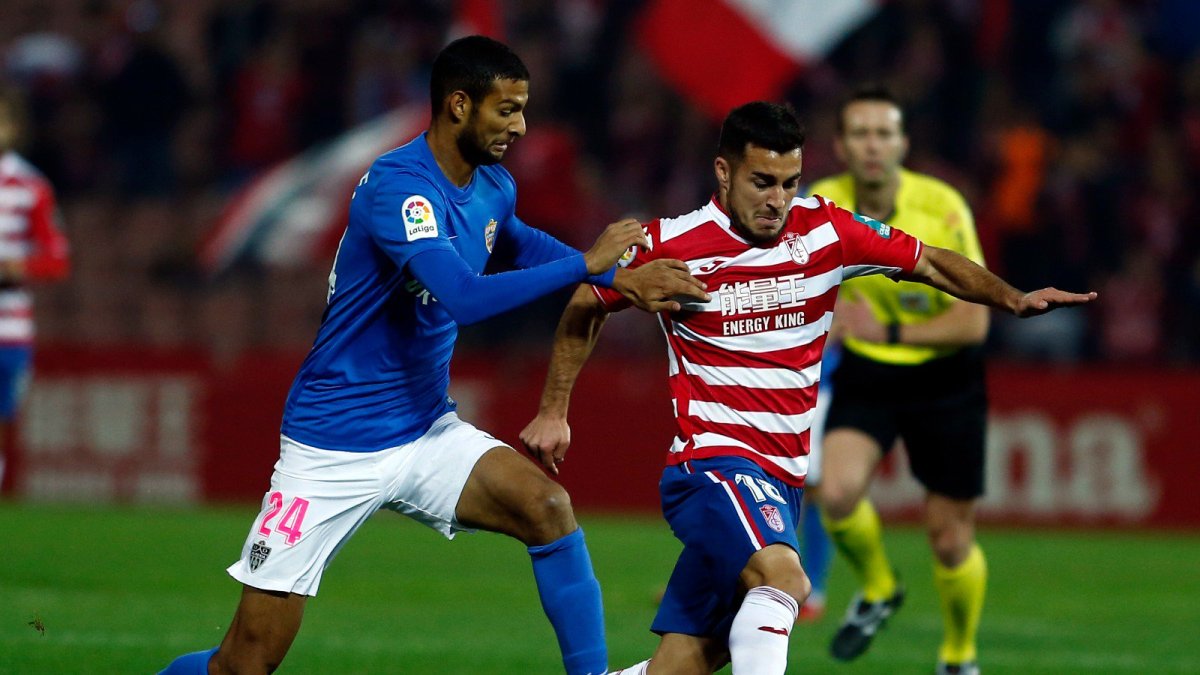 Joaquín y Joselu en el partido de Los Cármenes.
