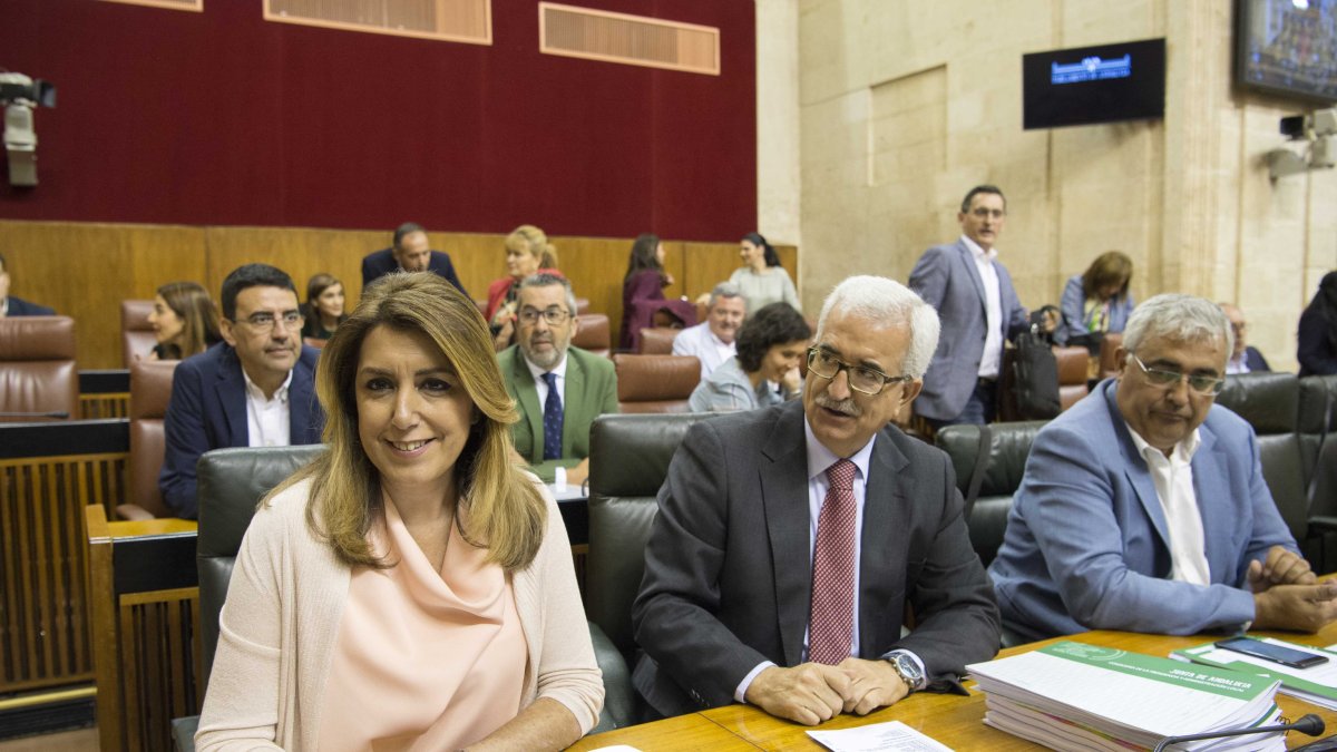 Susana Díaz, ayer.