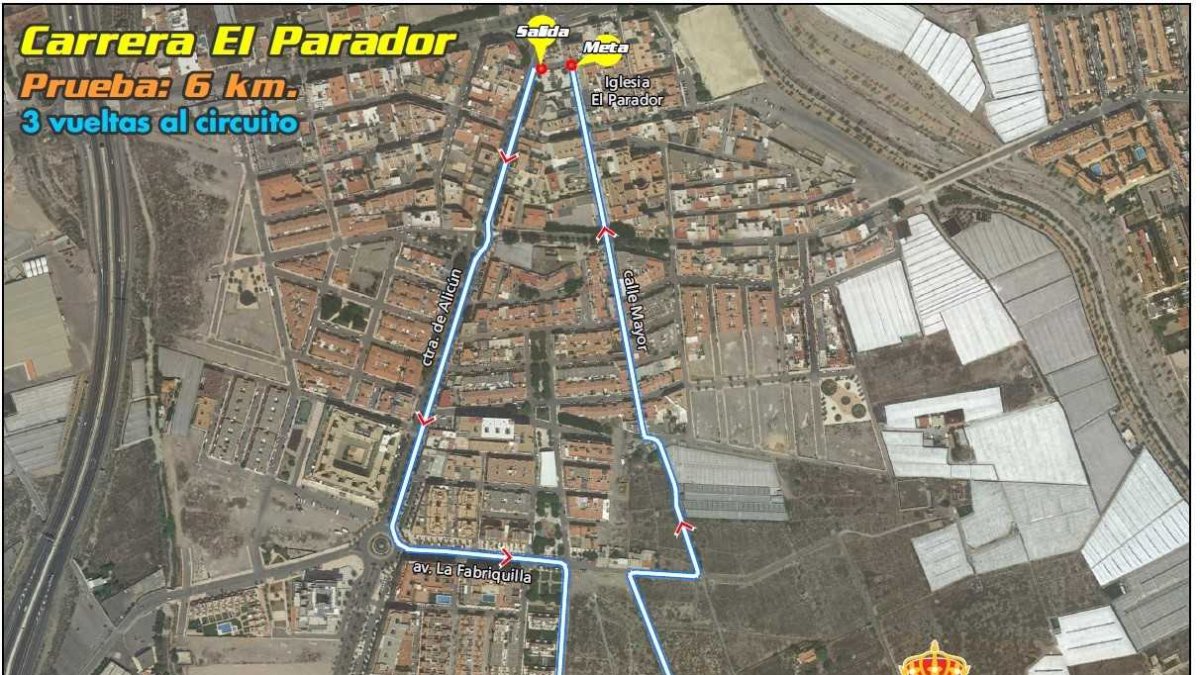 El trazado de la carrera.
