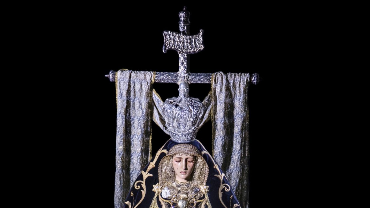 Imagen de la Virgen de Angustias, “una representación única”.