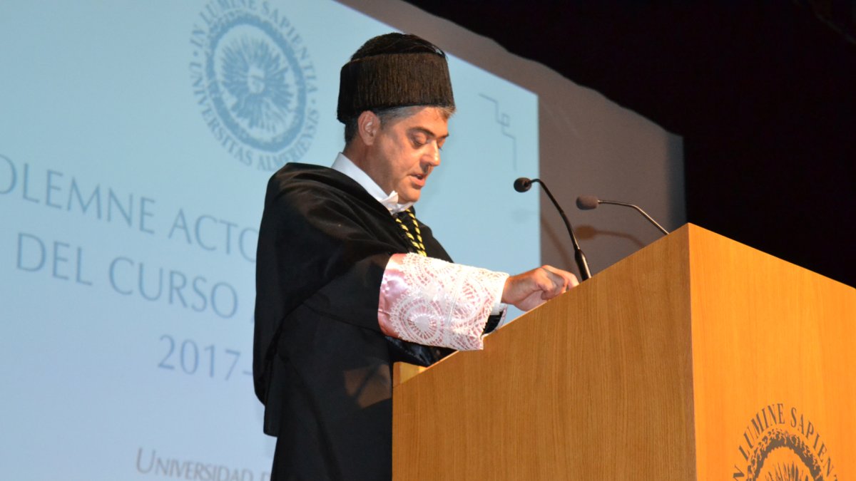 Carmelo Rodríguez, rector de la UAL desde 2015.